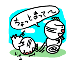 Eggplant dog and turnip pig sticker #2365623