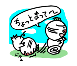 Eggplant dog and turnip pig sticker #2365623