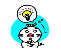 Eggplant dog and turnip pig sticker #2365624