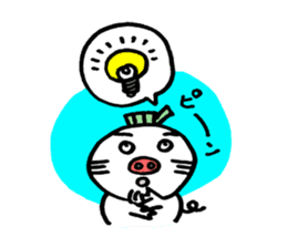 Eggplant dog and turnip pig sticker #2365624