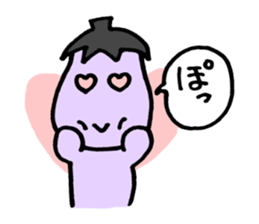 Eggplant dog and turnip pig sticker #2365631