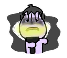 Eggplant dog and turnip pig sticker #2365635