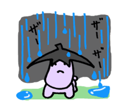 Eggplant dog and turnip pig sticker #2365636