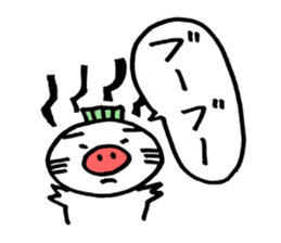Eggplant dog and turnip pig sticker #2365638
