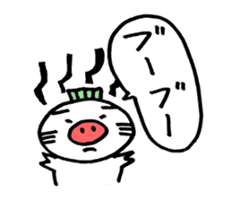 Eggplant dog and turnip pig sticker #2365638