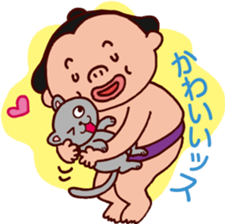 Sumo wrestler DOSUKOI sticker #2365926