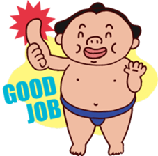 Sumo wrestler DOSUKOI sticker #2365945
