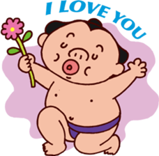Sumo wrestler DOSUKOI sticker #2365947