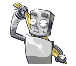 Button The Robo sticker #2366645