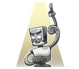 Button The Robo sticker #2366647