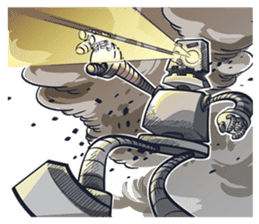 Button The Robo sticker #2366648