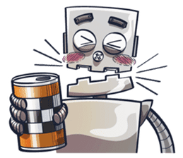 Button The Robo sticker #2366649