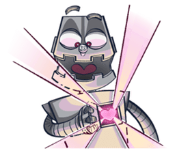 Button The Robo sticker #2366652