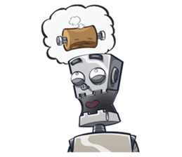 Button The Robo sticker #2366654
