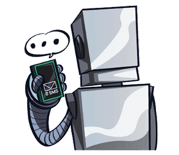 Button The Robo sticker #2366661