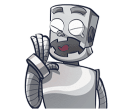 Button The Robo sticker #2366671