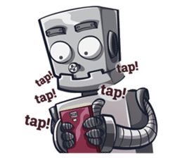 Button The Robo sticker #2366676