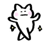 Poker face cat sticker #2366759