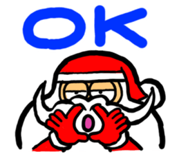 Hard work Santa Claus customers sticker #2367320