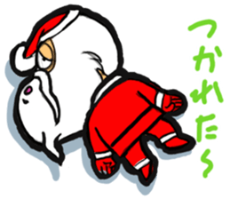Hard work Santa Claus customers sticker #2367330