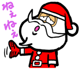 Hard work Santa Claus customers sticker #2367348