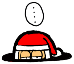 Hard work Santa Claus customers sticker #2367352