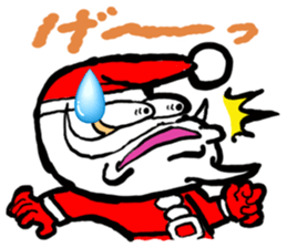 Hard work Santa Claus customers sticker #2367355