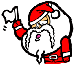 Hard work Santa Claus customers sticker #2367357