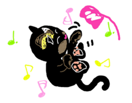 Michelangelo of the black cat sticker #2367645