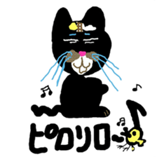 Michelangelo of the black cat sticker #2367647