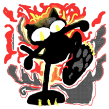 Michelangelo of the black cat sticker #2367661