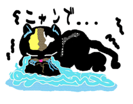 Michelangelo of the black cat sticker #2367663