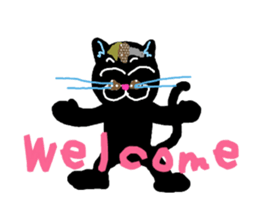 Michelangelo of the black cat sticker #2367674