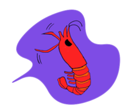 Shrimp sticker sticker #2368121