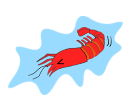 Shrimp sticker sticker #2368122