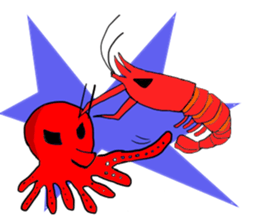 Shrimp sticker sticker #2368124