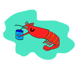 Shrimp sticker sticker #2368126