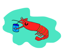 Shrimp sticker sticker #2368126