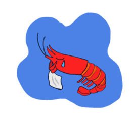Shrimp sticker sticker #2368127