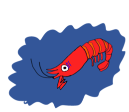 Shrimp sticker sticker #2368128