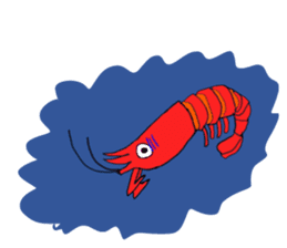 Shrimp sticker sticker #2368128