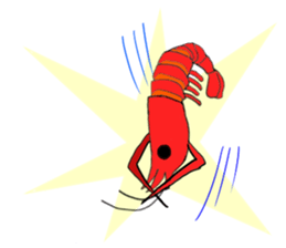 Shrimp sticker sticker #2368129