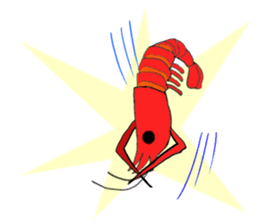 Shrimp sticker sticker #2368129