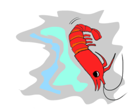 Shrimp sticker sticker #2368130