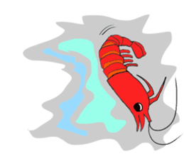 Shrimp sticker sticker #2368130