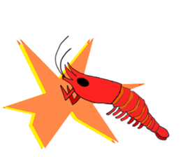 Shrimp sticker sticker #2368131