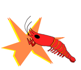 Shrimp sticker sticker #2368131