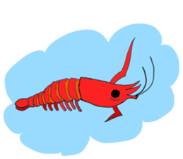 Shrimp sticker sticker #2368132