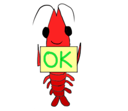 Shrimp sticker sticker #2368134