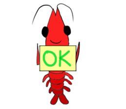Shrimp sticker sticker #2368134